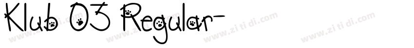 Klub 03 Regular字体转换